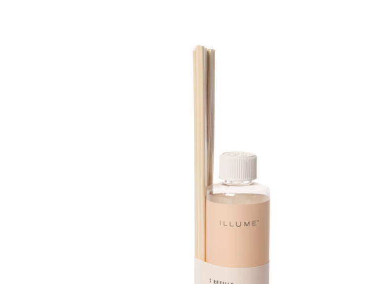 Bloomingville - Coconut Milk Mango Diffuser Refill, Rosa,, 180 ML. - 2x9 Reeds - D6xH23 cm