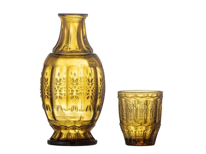 Creative Collection Theon Dekanter & Glas, Gelb, Glas