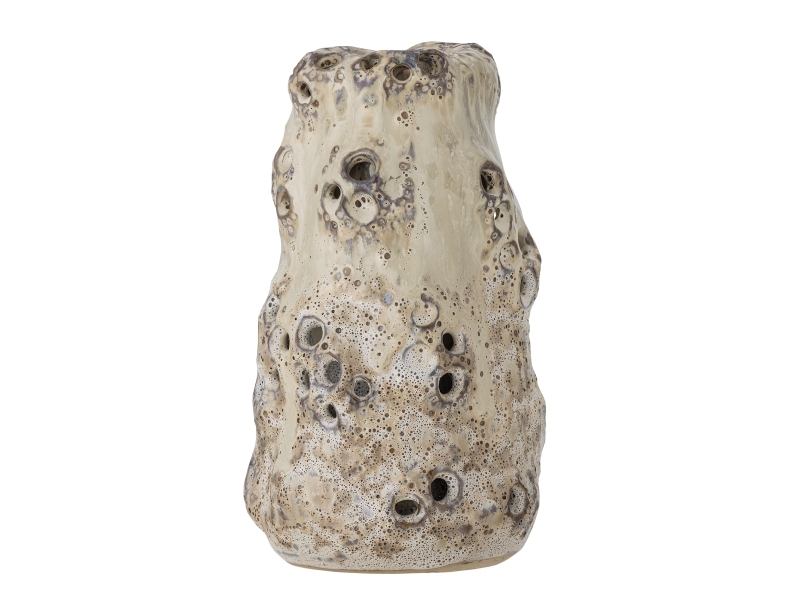 Bloomingville Noble Vase, Natur, Steingut