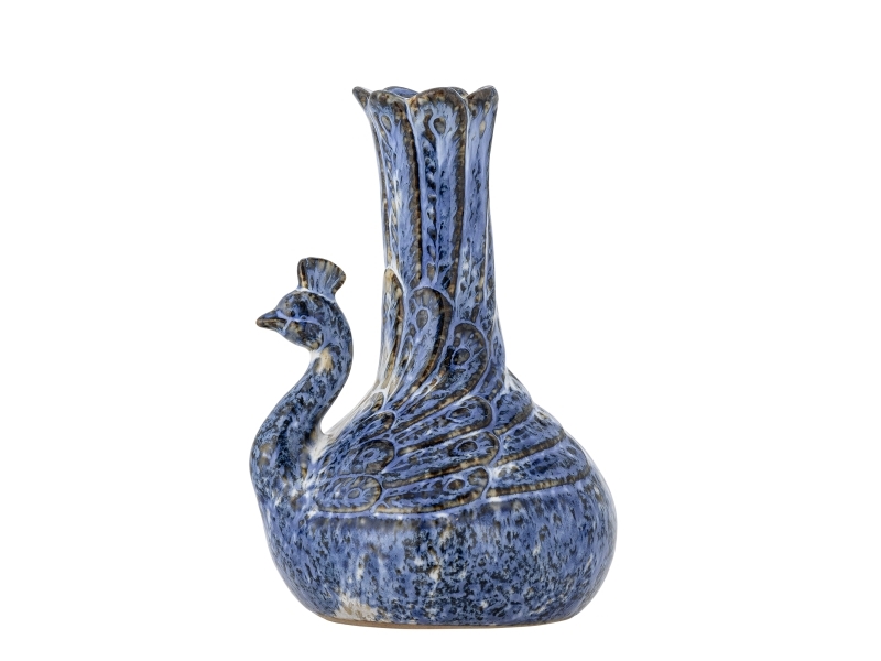 Creative Collection Kali Vase, Blau, Steingut