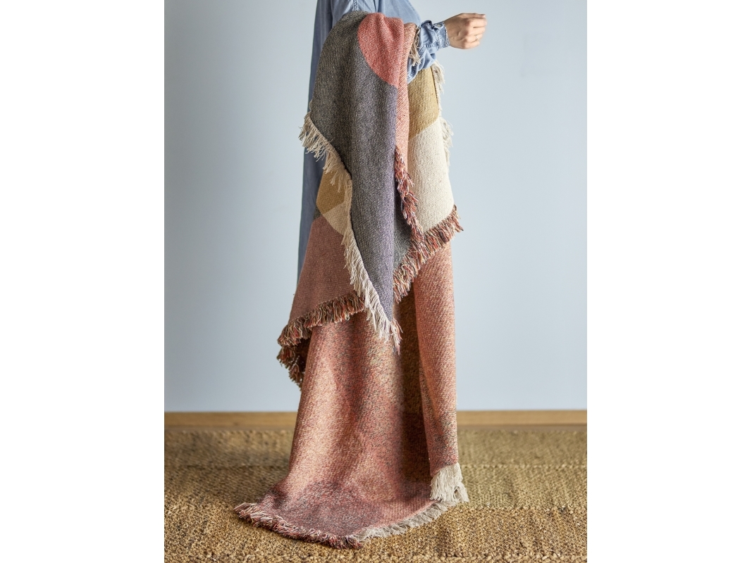 BLOOMINGVILLE Arni Plaid, monivärinen, kierrätettyä puuvillaa