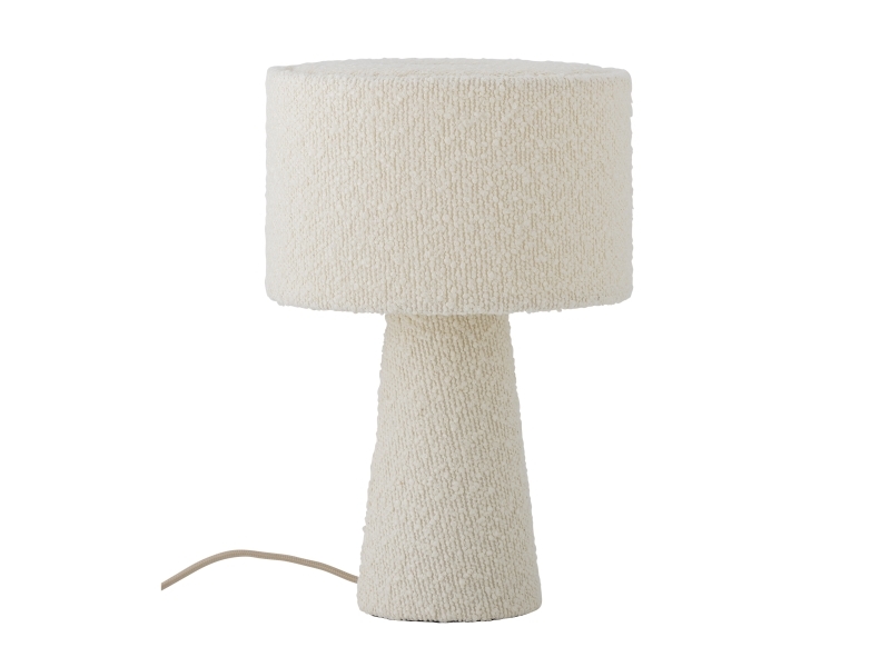 Bloomingville Emmie Bordlampe, Hvid, Polyester