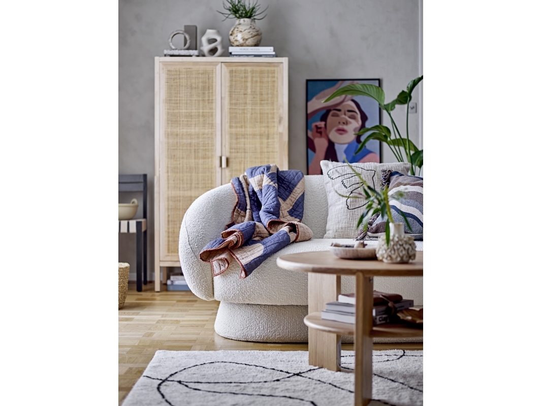 Bloomingville - Ted Sofa, Hvid, Polyester, L160xH74xW84 cm