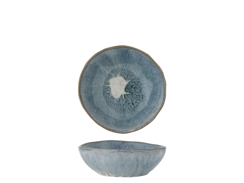 Creative Collection Nara Schale, Blau, Steingut