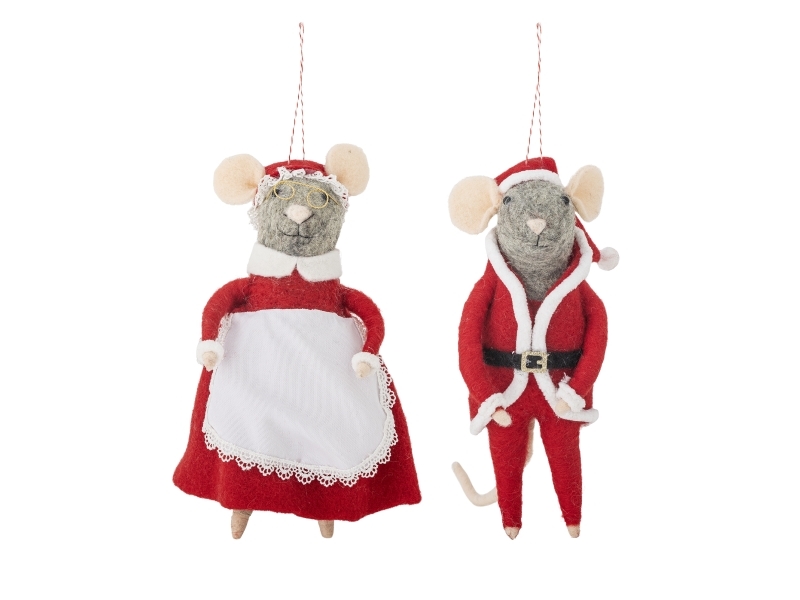 Bloomingville Peo Ornament, Rot, Wolle