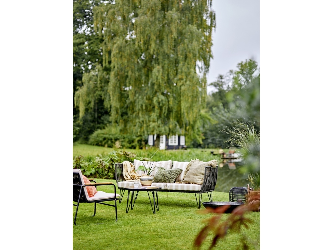 BLOOMINGVILLE Hampton loungestol, svart, metall | N - A | GameStuff