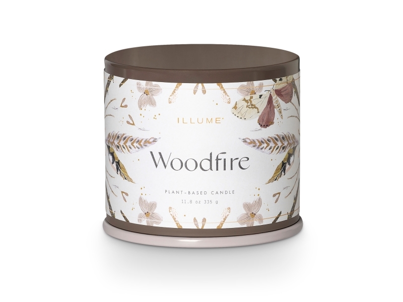 Illume Woodfire Vanity Tin Duftkerze, Braun,