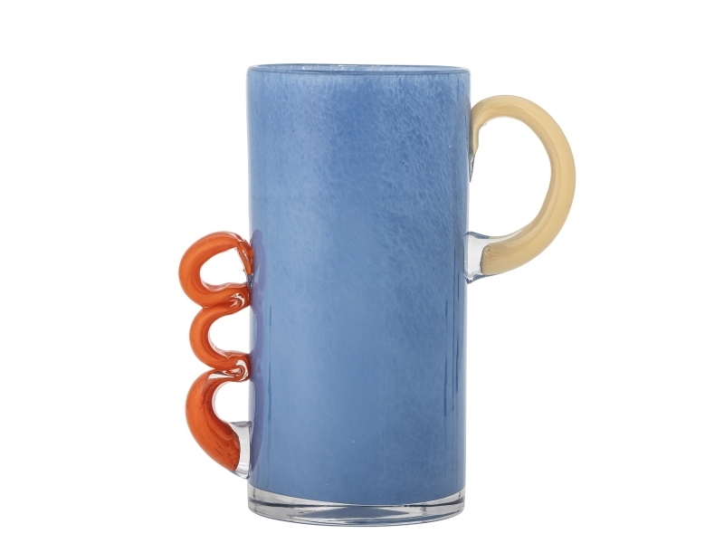Bloomingville Carlie Vase, Blå, Glas