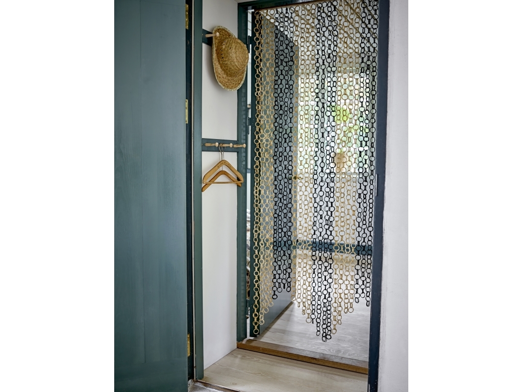 Bloomingville - Loopi Gardin, Sort, Bambus, L90xH200xW1 cm