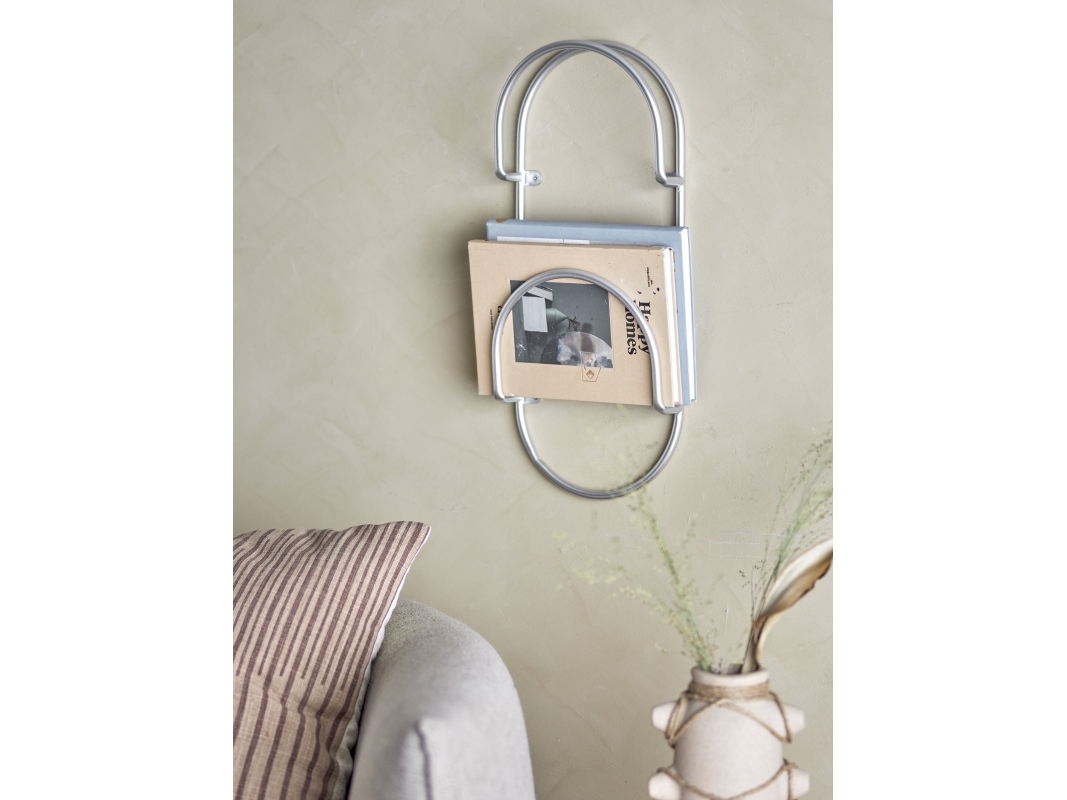 BLOOMINGVILLE Carlton tidningsställ, silver, metall | Baby & barn - Dekoration - Dekorationer för hemmet | GameStuff