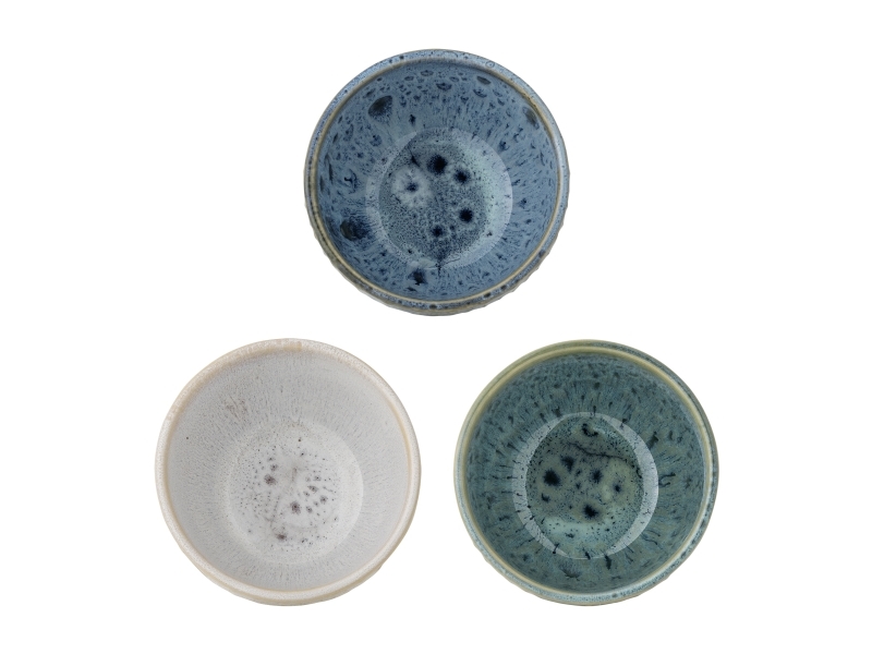 Creative Collection Harriet Schale, Blau, Steingut