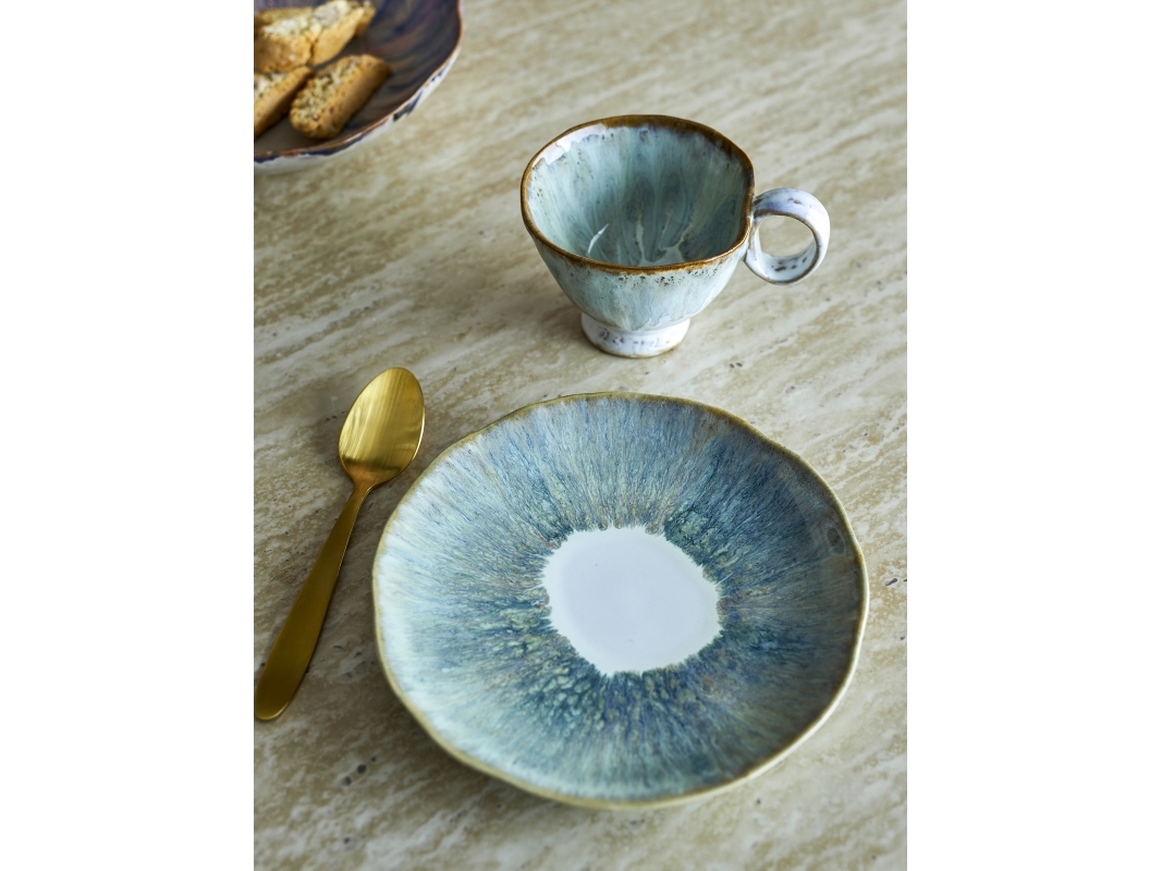 Bloomingville - Imogen Tallerken, Multifarvet, Stentøj, D16,5xH2,5 cm