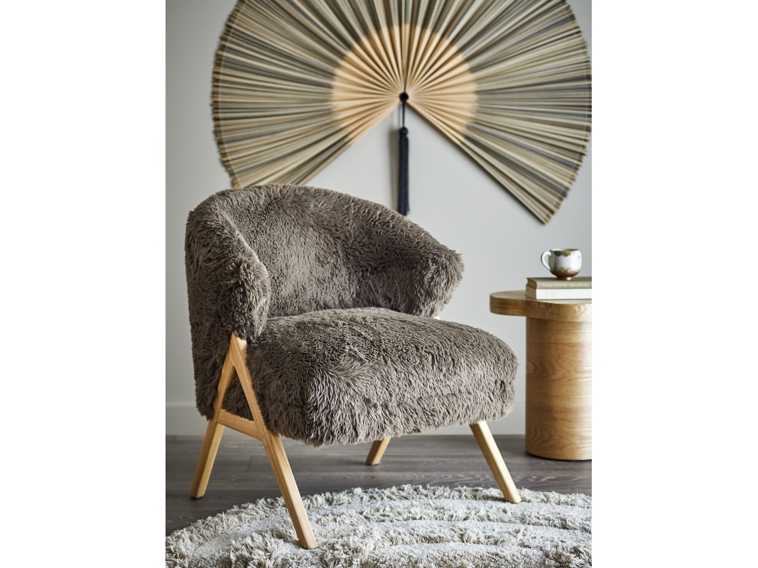BLOOMINGVILLE Camino Loungestol, Brun, FSC®100%, Gummitræ | Bostäder - Möbler - Loungefåtöljer | GameStuff