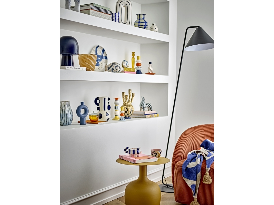Bloomingville Paddy Bordlampe, Blå, Glas