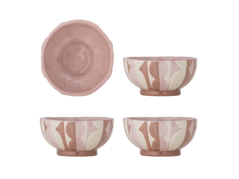Bloomingville Saul Schale, Rose, Steingut