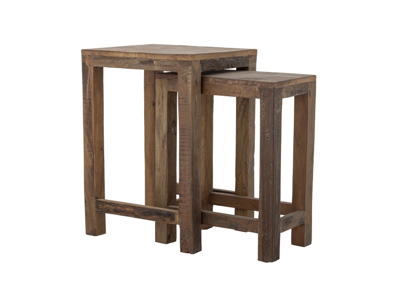Creative Collection Galen Beistelltisch, Braun, Recyceltes Holz