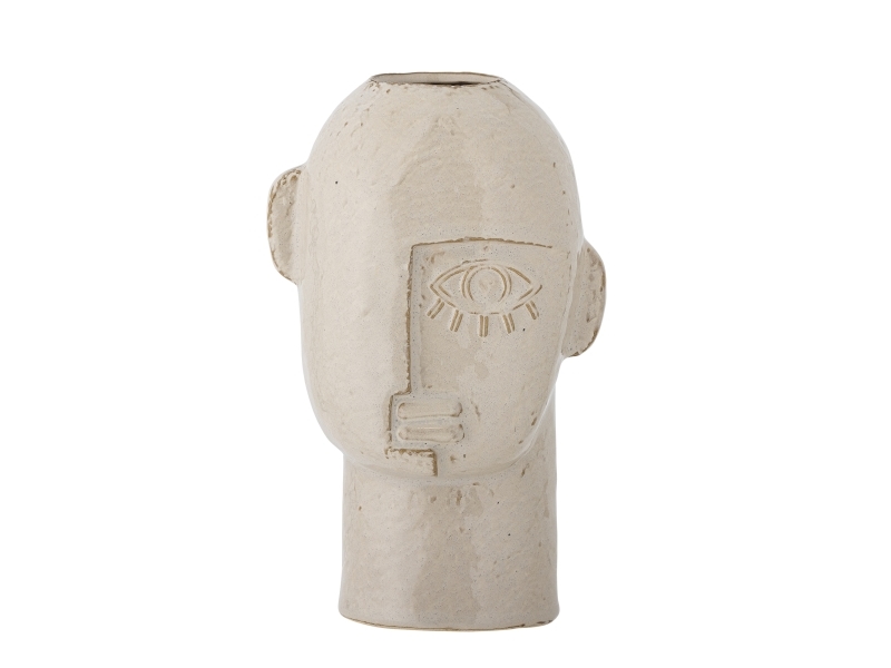 Bloomingville Lizzie Vase, Natur, Steingut