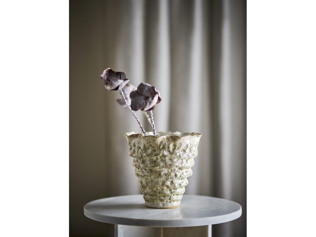 BLOOMINGVILLE Colleen Urtepotteskjuler, Hvid, Stentøj | Baby & barn - Dekoration - Burkar och krukor | GameStuff