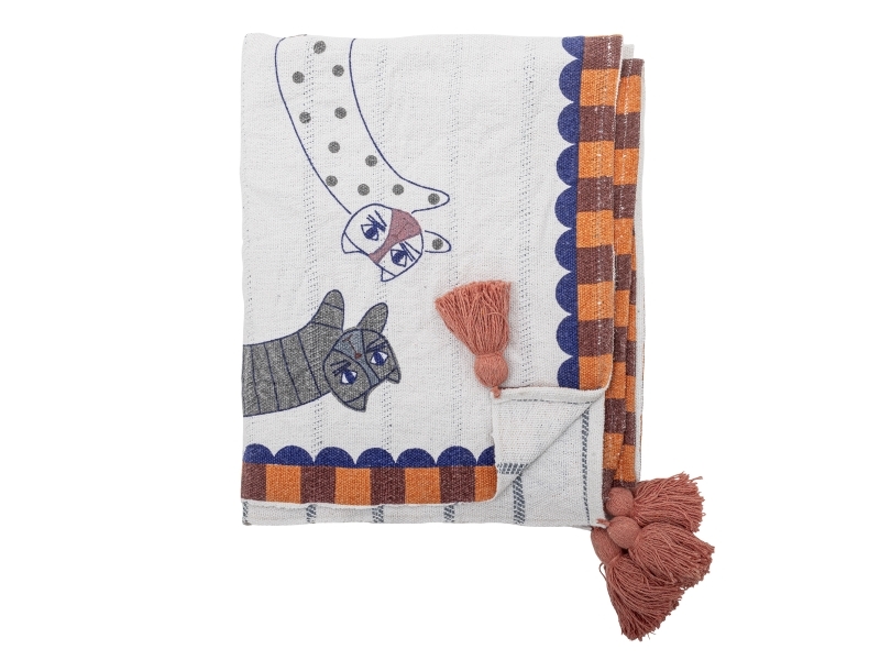 Bloomingville Missy Plaid, Multifarvet, Genanvendt Bomuld