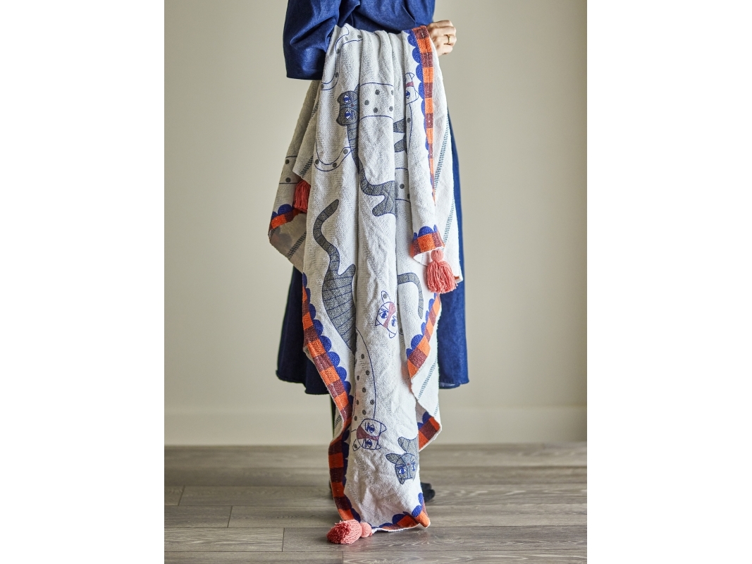 BLOOMINGVILLE Missy Plaid, monivärinen, kierrätettyä puuvillaa