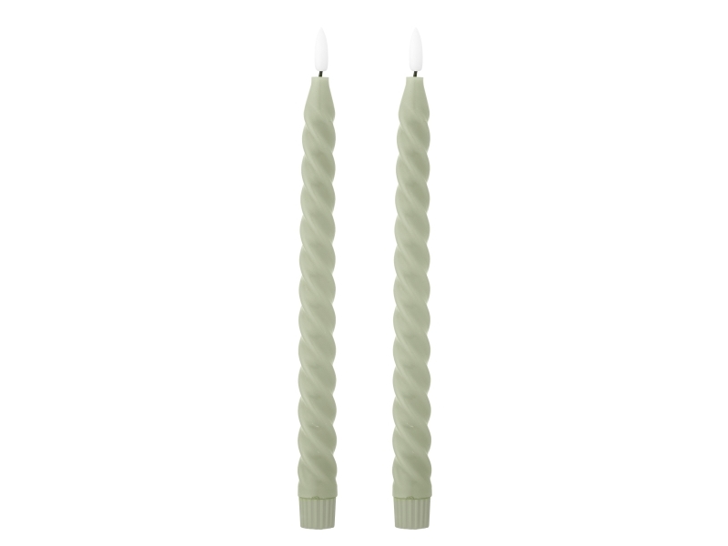 Bloomingville Ponza Led Candle, Grøn, Paraffin