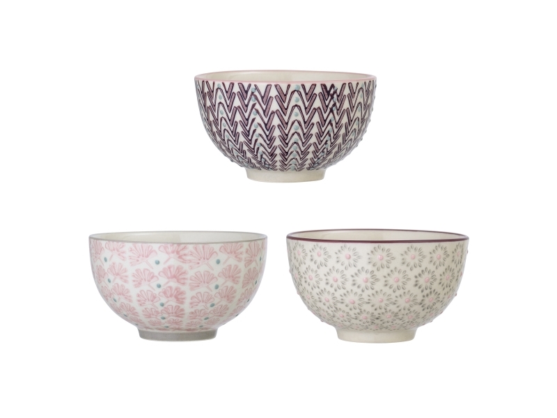 Bloomingville Maya Schale, Bunt, Steingut