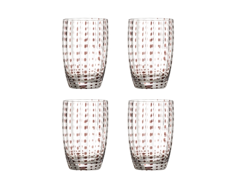 Bloomingville Brinley Trinkglas, Braun, Glas