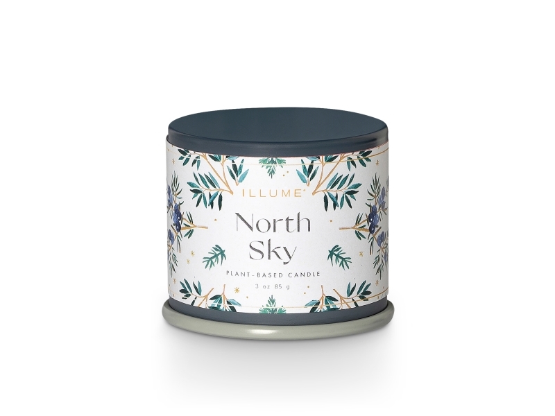 Illume North Sky Demi Vanity Tin Kerze, Blau,