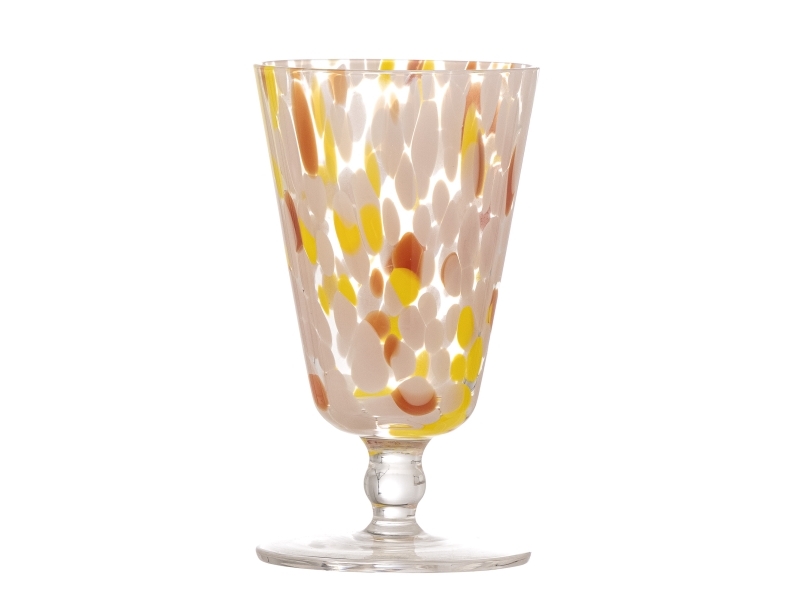 Bloomingville Lilya Weinglas, Rose, Glas