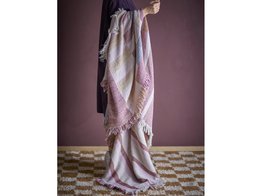 BLOOMINGVILLE Lane Plaid, Multifarvet, Genanvendt Bomuld