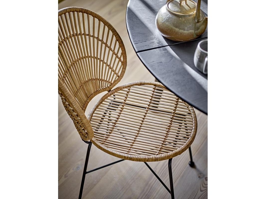 Bloomingville - Fiore Spisebordsstol, Natur, Rattan, L45xH84xW55 cm