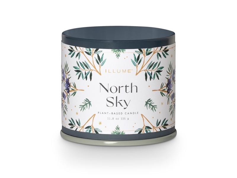 Illume North Sky Vanity Tin Duftkerze, Blau,