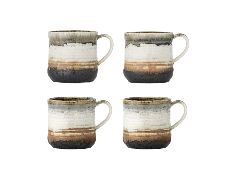 Bloomingville Deana Becher, Bunt, Steingut