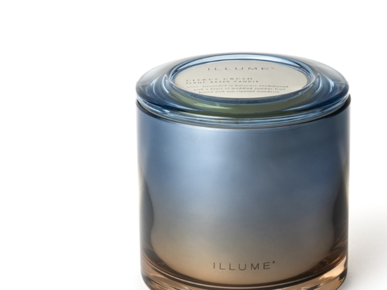 Illume Citrus Crush Statement Glas Kerze, Blau,
