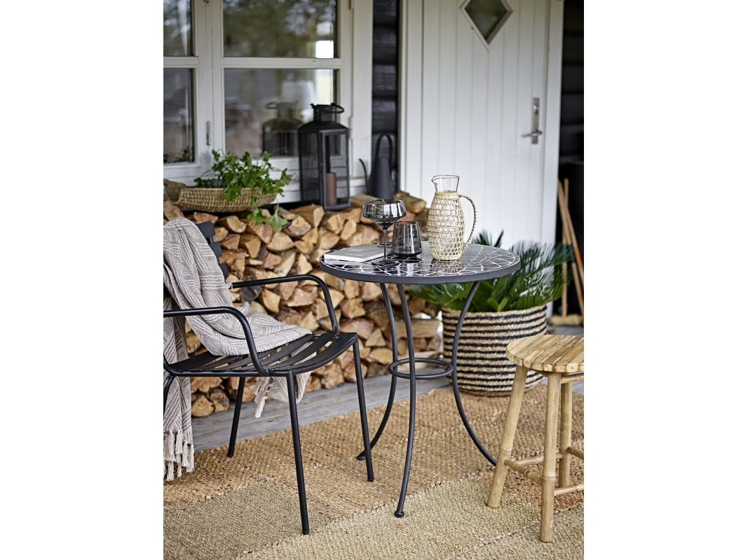 BLOOMINGVILLE Monsi matstol, svart, galvaniserad metall | N - A | GameStuff