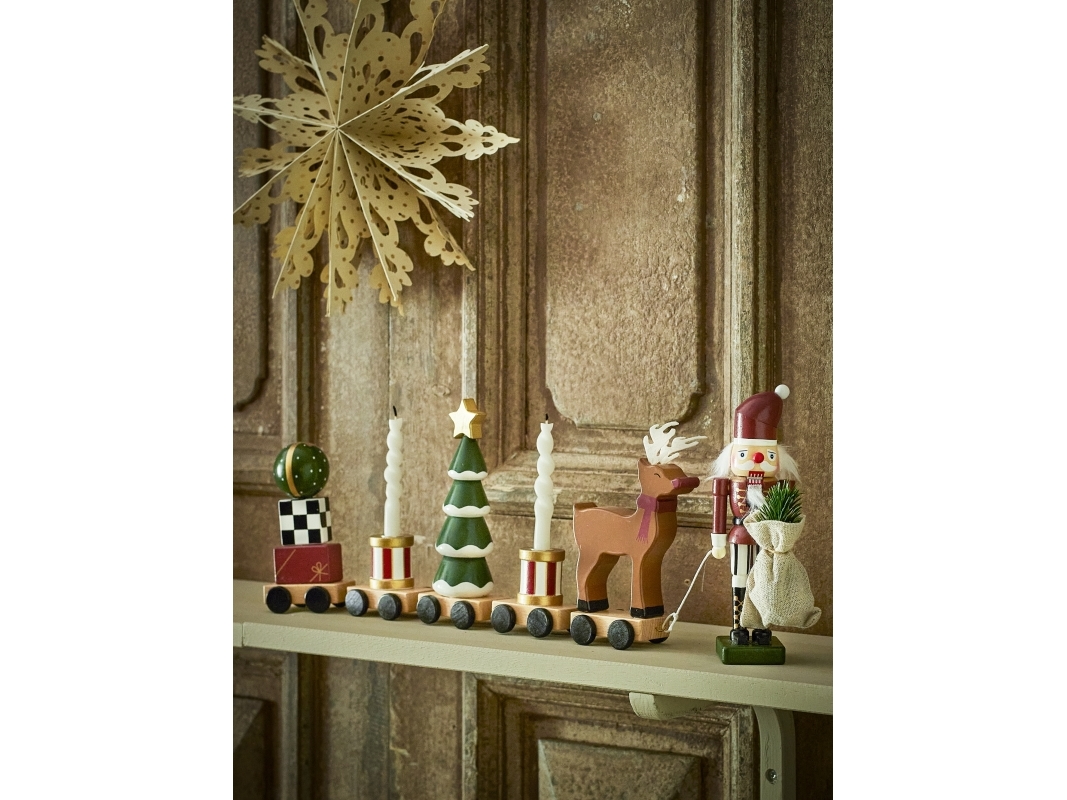 Bloomingville - Vadim Deko juletog, Multifarvet, MDF, L51xH19xB6 cm