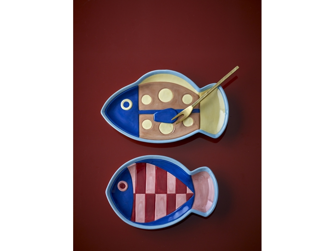 BLOOMINGVILLE Willy tallrik, flerfärgad, stengods | Bordssättning - Par - Plattor | GameStuff