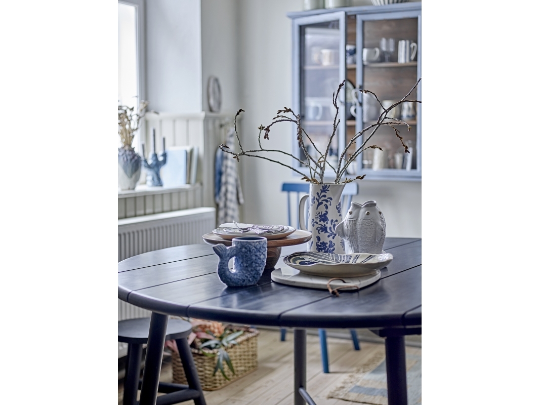 Bloomingville - Fili Vase, Hvid, Stentøj, D17xH19 cm