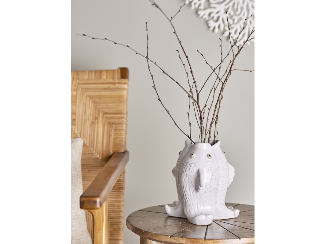 CREATIVE COLLECTION Fili vas, vit, stengods