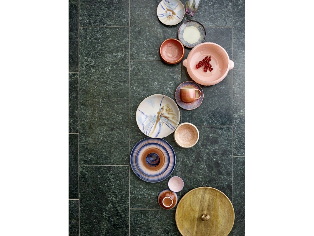 Bloomingville - Imogen Skål, Multifarvet, Stentøj, D24xH8 cm