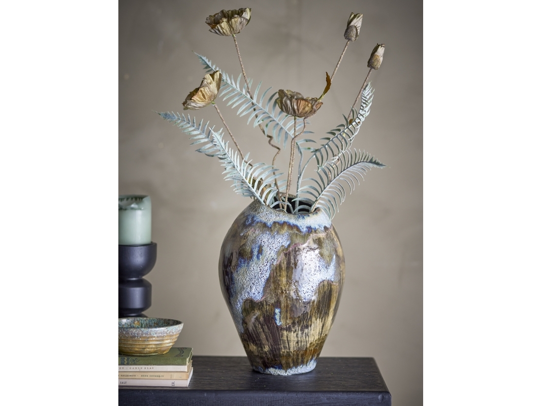BLOOMINGVILLE Senja Vase, Brun, Stentøj | Huset - Inredning - Vaser | GameStuff