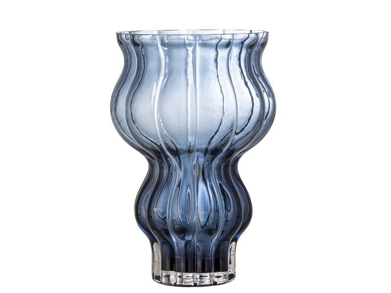 Bloomingville Zanna Vase, Blau, Glas