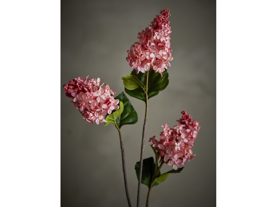 Bloomingville - Hydrangea Stilk, Rosa, Kunstige Blomster, D11xH76 cm