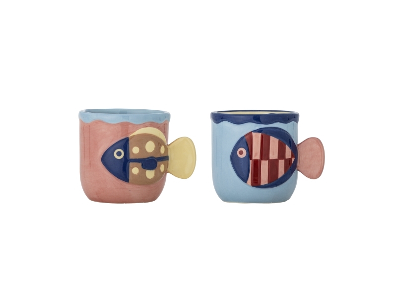 Bloomingville Willy Tasse, Bunt, Steingut