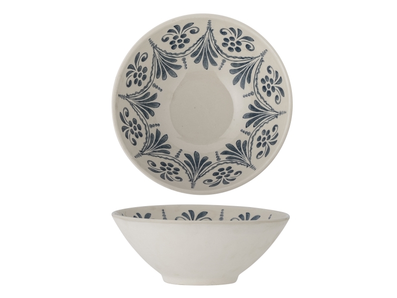Bloomingville Heikki Schale, Blue, Steingut