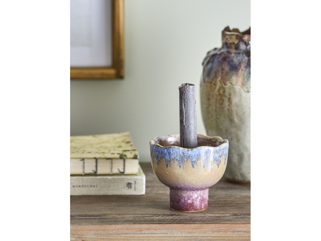 Bloomingville CREATIVE COLLECTION Cloe ljusstake, multicolour, stengods