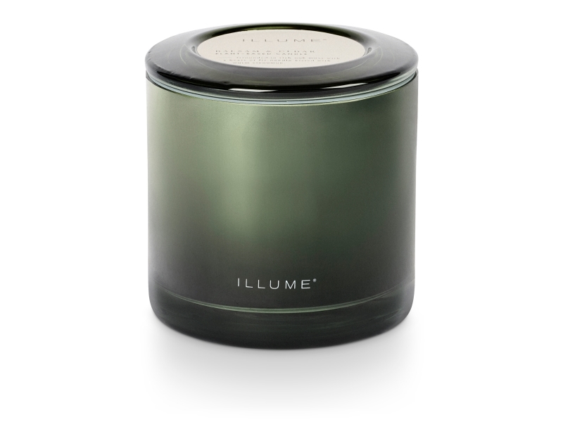ILLUME Balsam &amp  Cedar Statement Glass -tuoksukynttilä, vihreä,