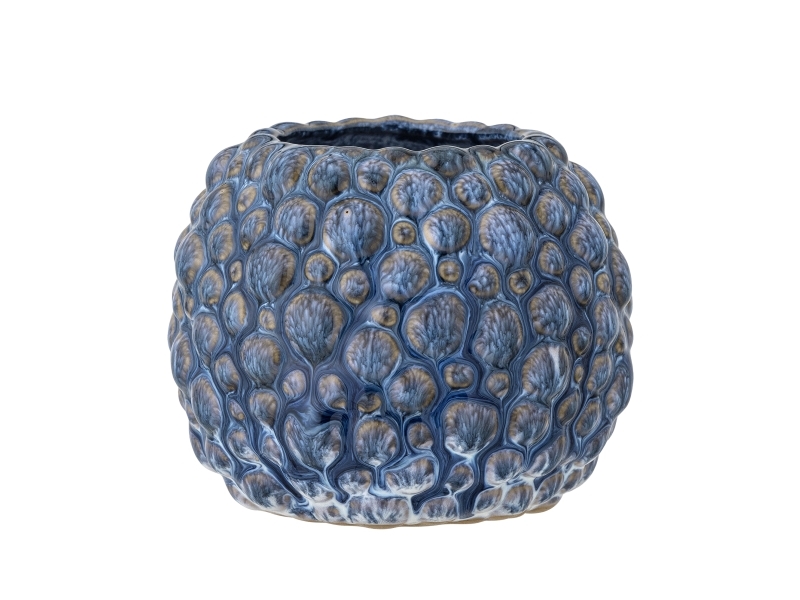 Bloomingville Susannah Blumentopf, Blue, Steingut