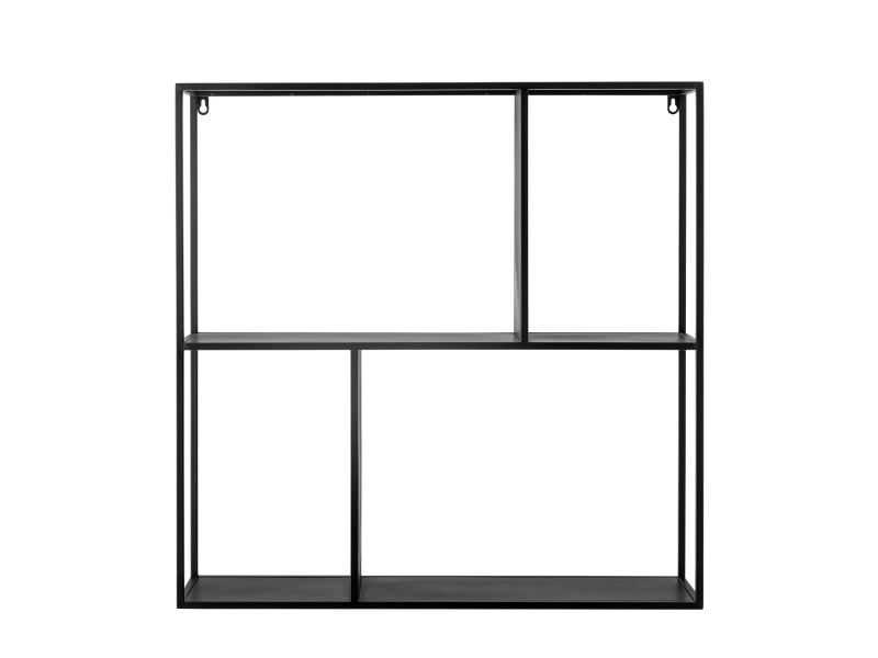 Bloomingville Mack Regal, Schwarz, Metall