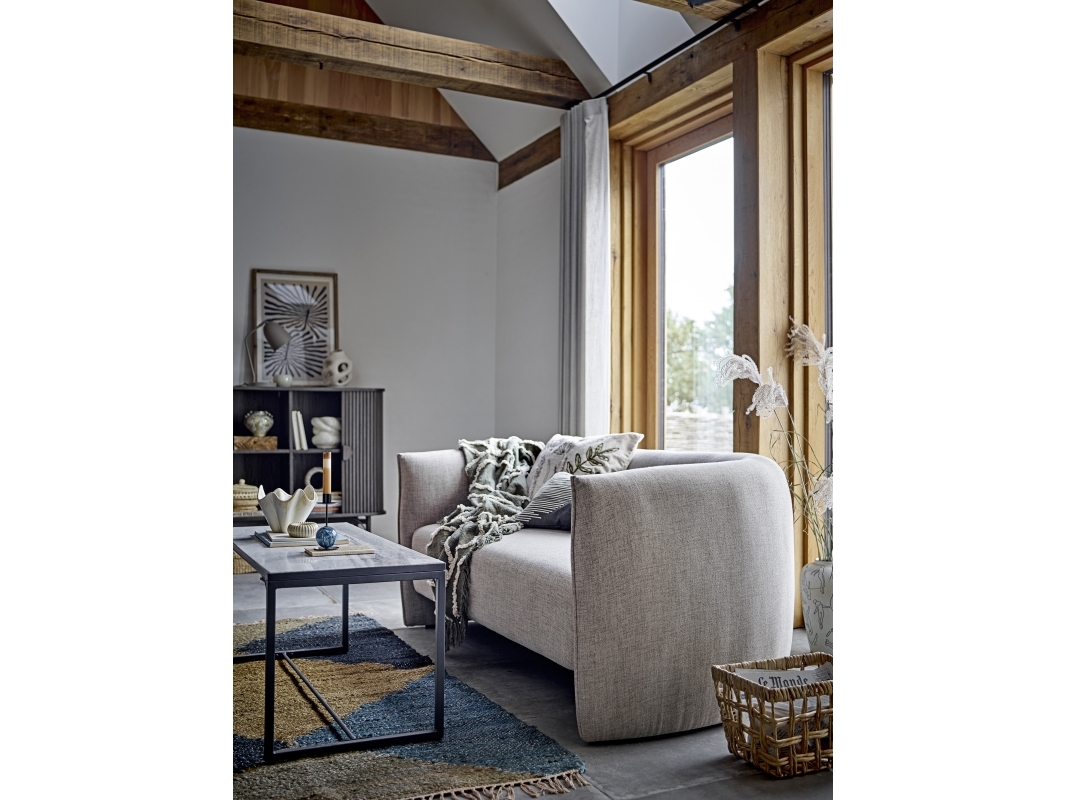 Bloomingville - Bacio Sofa, Natur, Genanvendt Polyester, L168xH74xW87 cm